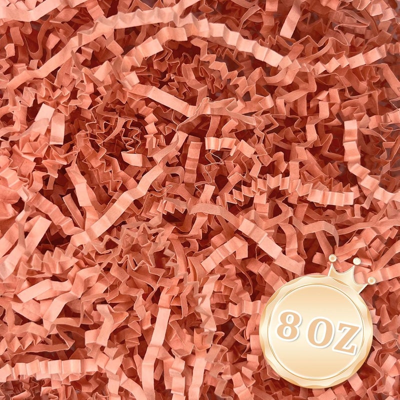 Zankubom 1/2LB Dark Pink Crinkle Cut Paper Shred Filler Great for Gift Wrapping, Dark Pink Basket Fillers, Birthday, Gift Wrapping, Anniversary, Halloween Thanksgiving Christmas Party Decor Filling Supplies - Image 1